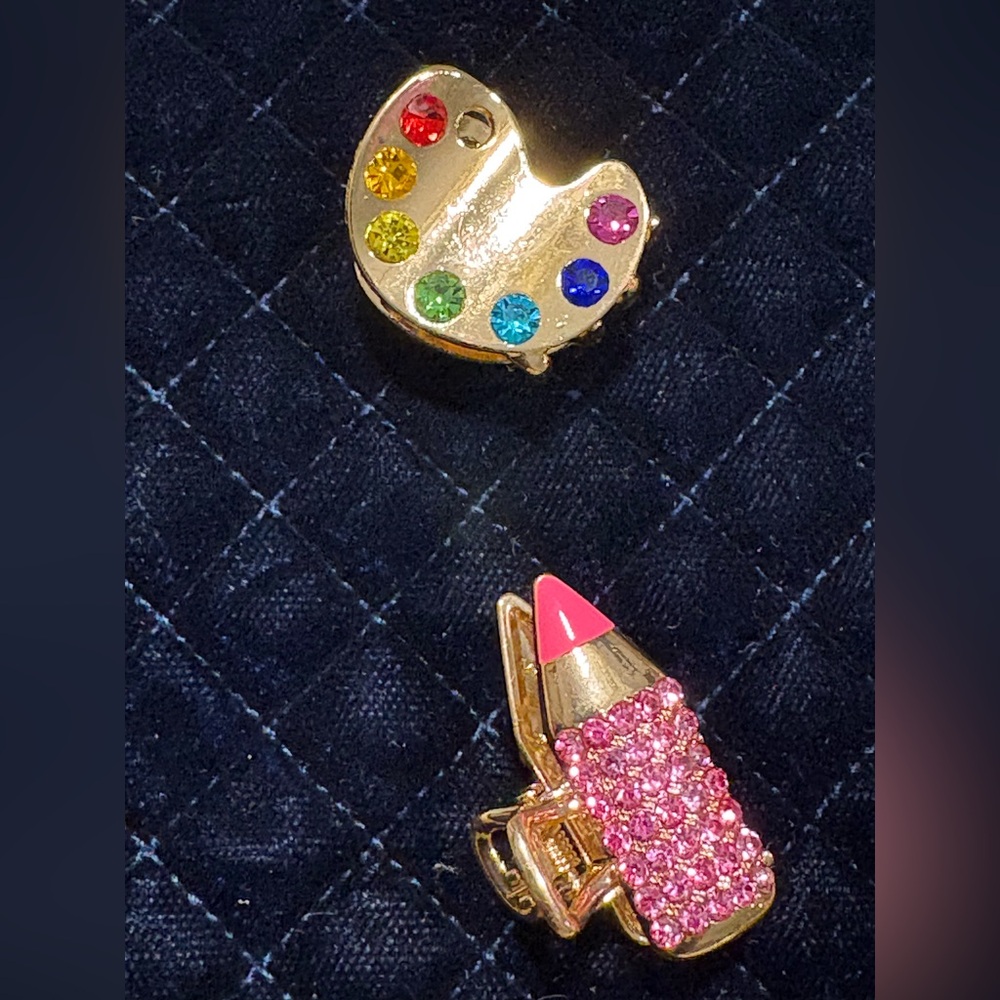 Gift for Teacher - Colorful Kids mini hair claw - 2 claws in a set